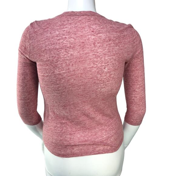 Majestic Filatures Womens Size 3 US M Deluxe Tee Shirt Cardigan Linen V Neck - Picture 7 of 15